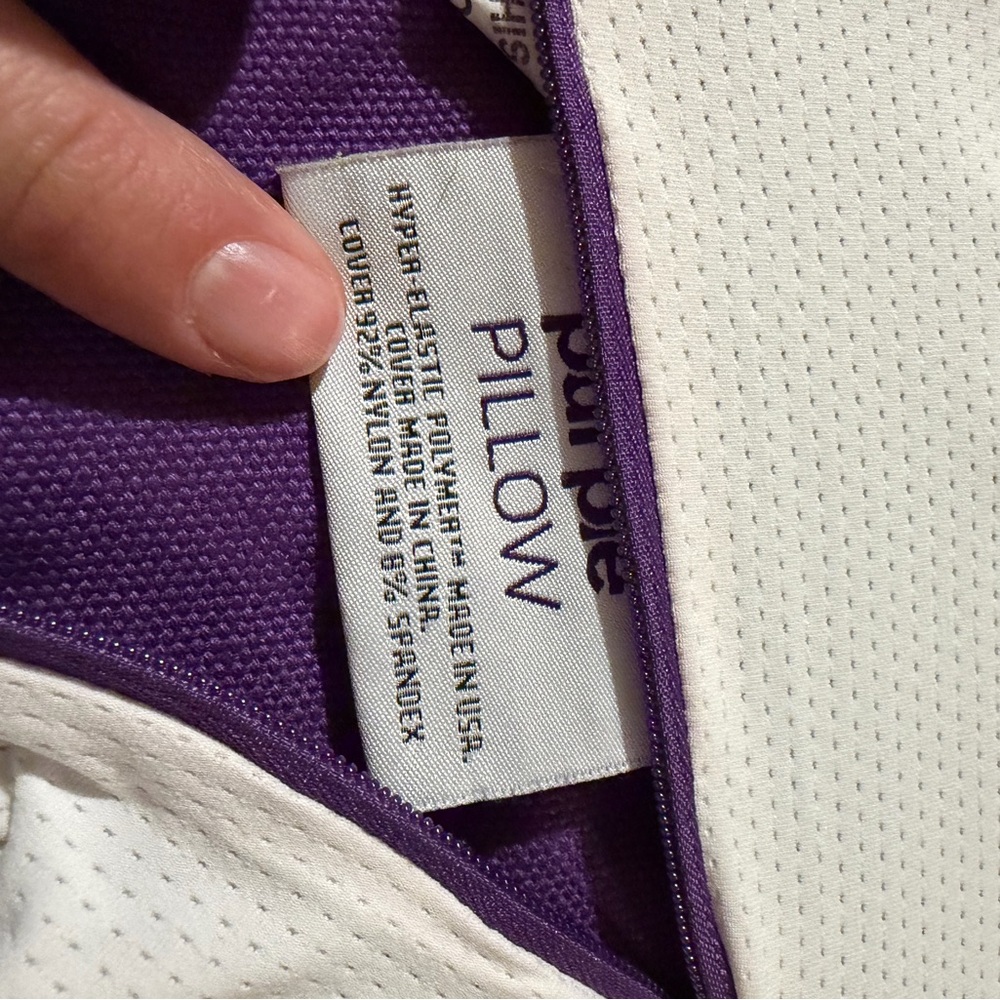 Purple Pillow - White and Purple